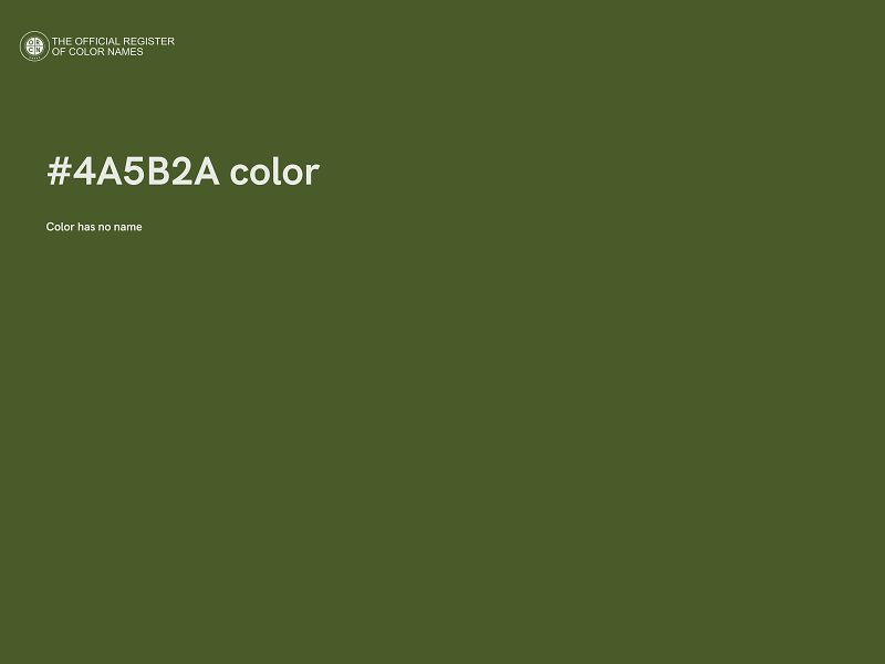 #4A5B2A color image