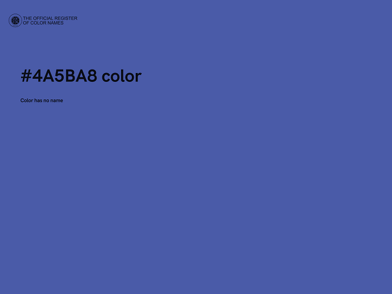 #4A5BA8 color image