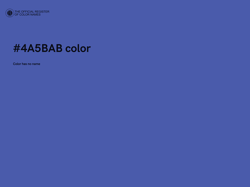 #4A5BAB color image