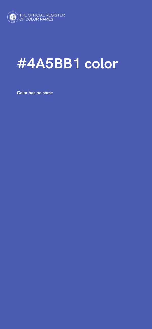 #4A5BB1 color image