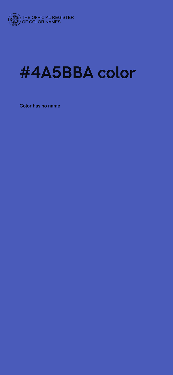 #4A5BBA color image