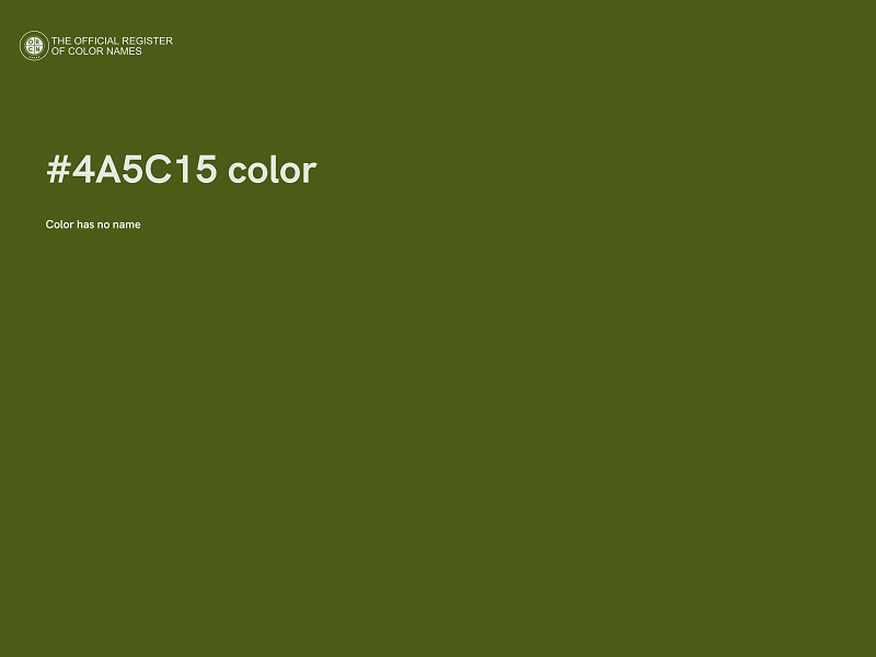 #4A5C15 color image