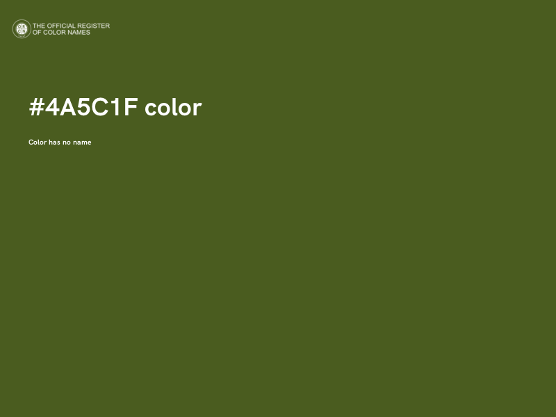 #4A5C1F color image