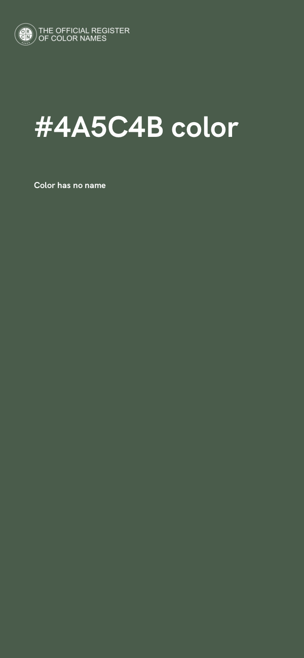 #4A5C4B color image