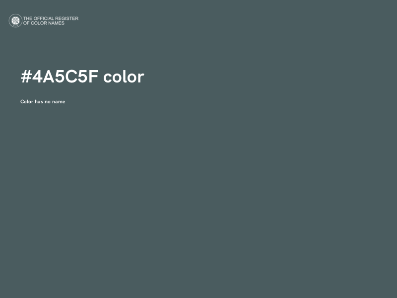 #4A5C5F color image