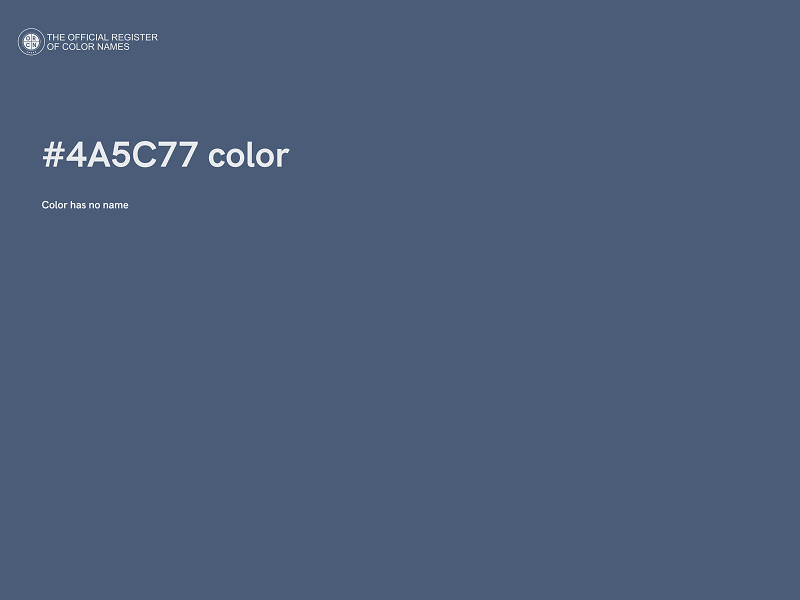 #4A5C77 color image