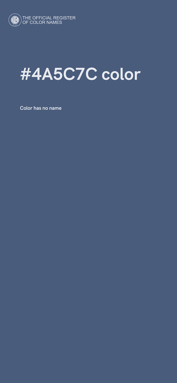 #4A5C7C color image