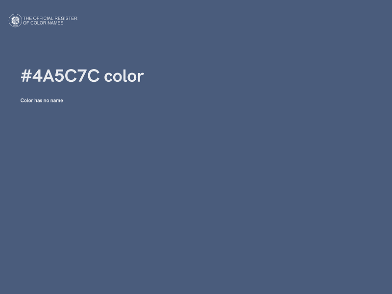 #4A5C7C color image