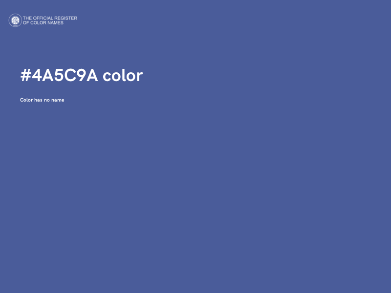 #4A5C9A color image