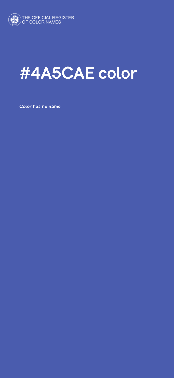 #4A5CAE color image