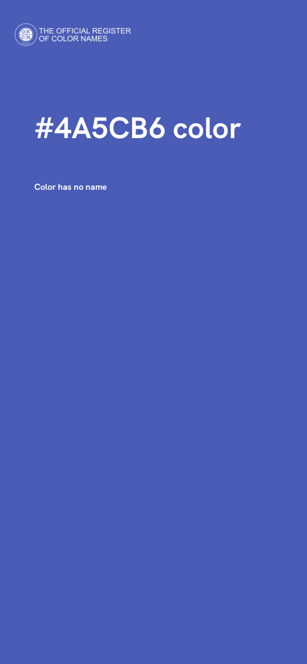 #4A5CB6 color image