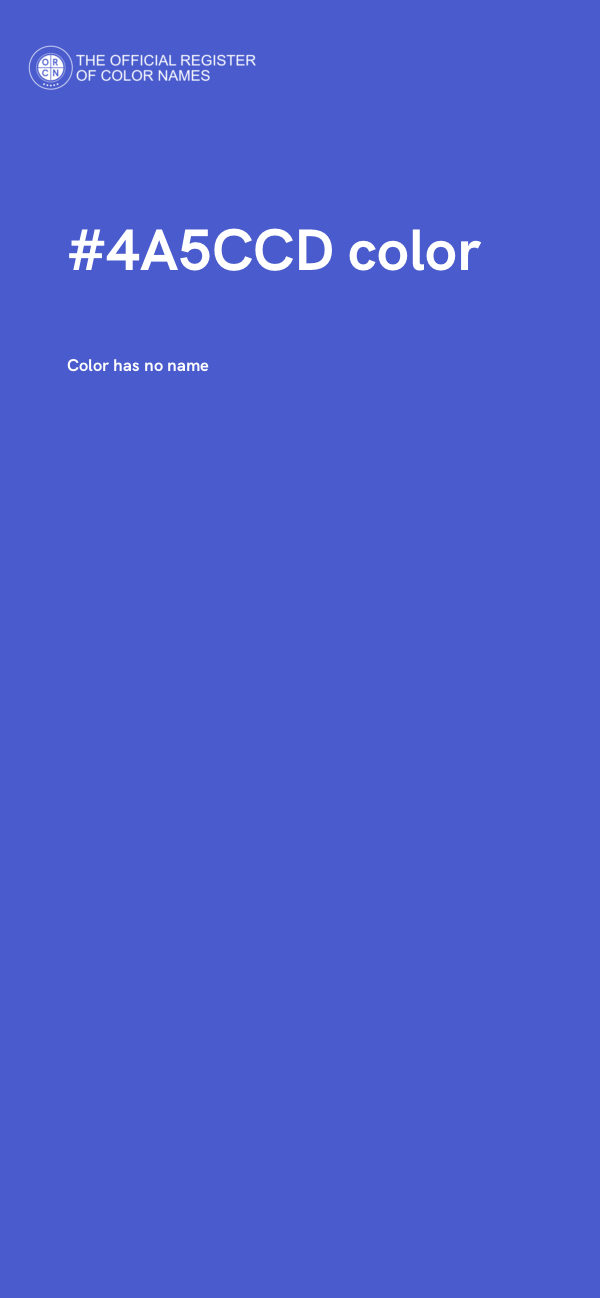 #4A5CCD color image
