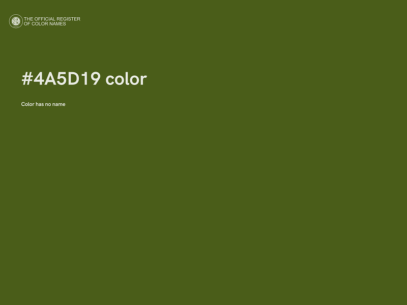 #4A5D19 color image