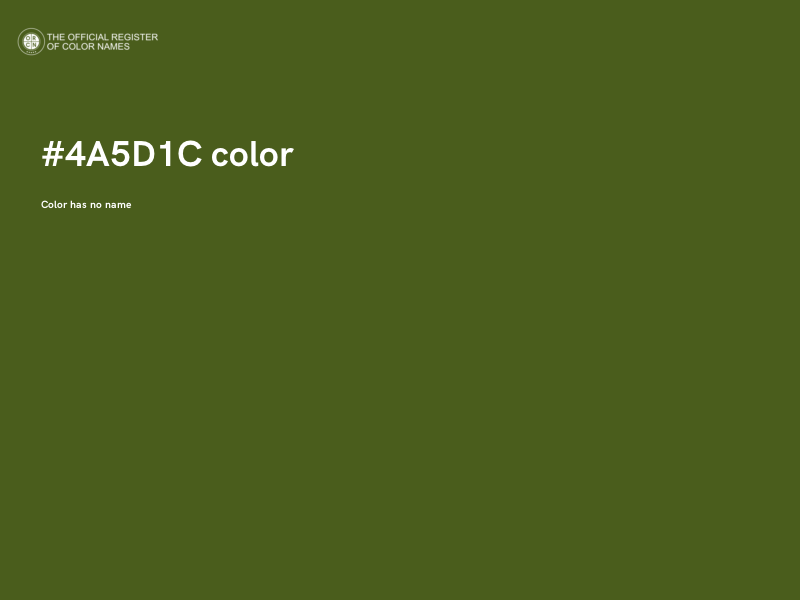 #4A5D1C color image