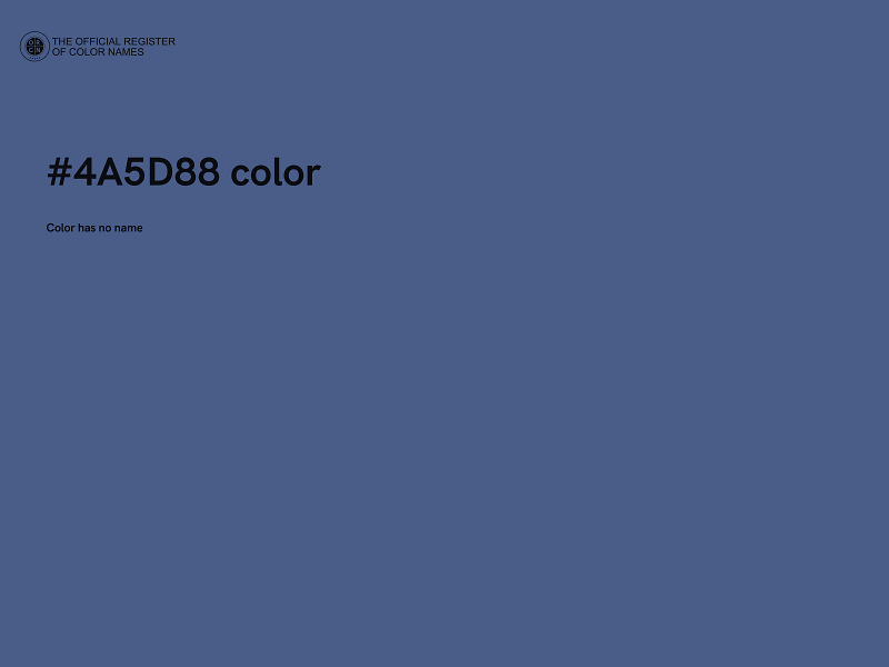 #4A5D88 color image