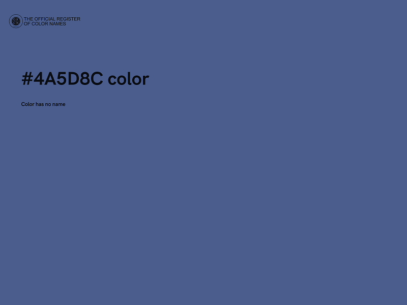 #4A5D8C color image