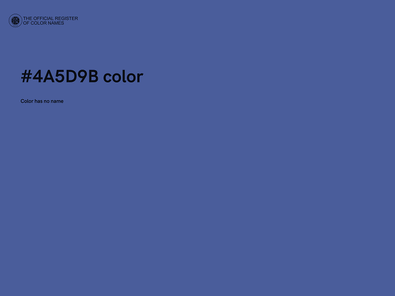 #4A5D9B color image