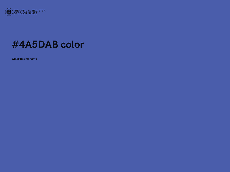 #4A5DAB color image