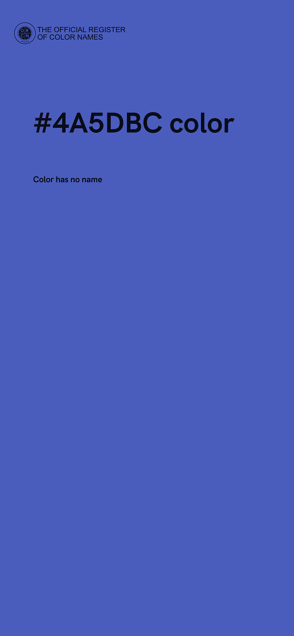 #4A5DBC color image