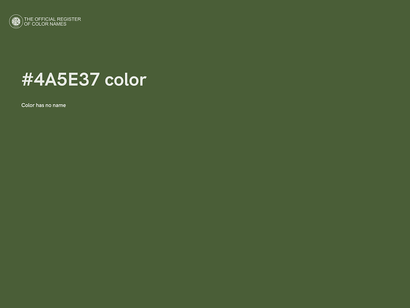 #4A5E37 color image