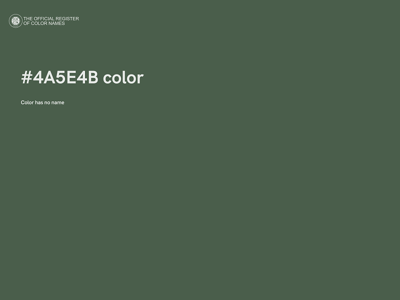 #4A5E4B color image