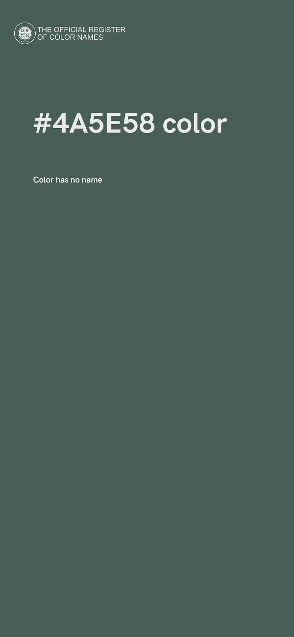 #4A5E58 color image