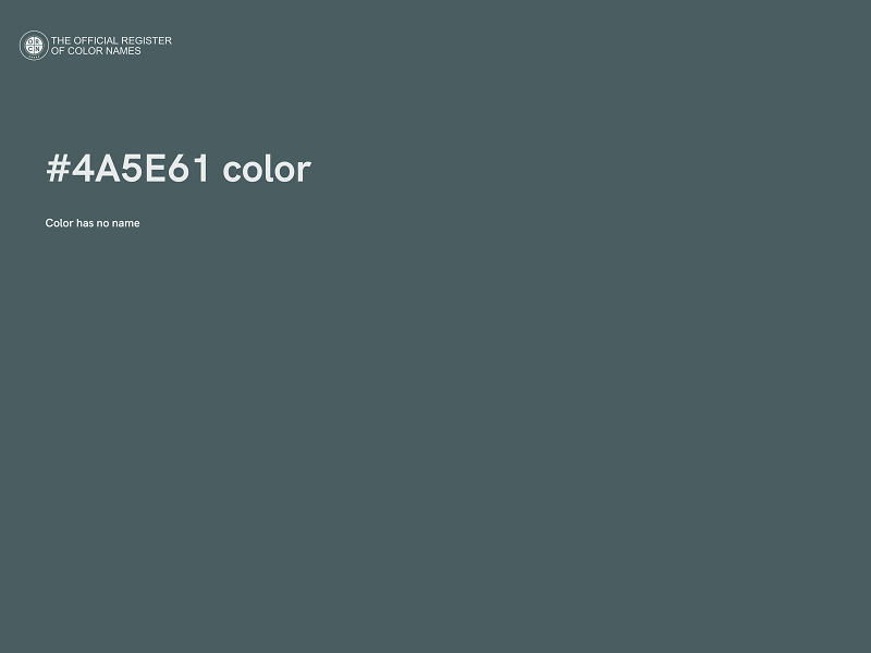 #4A5E61 color image