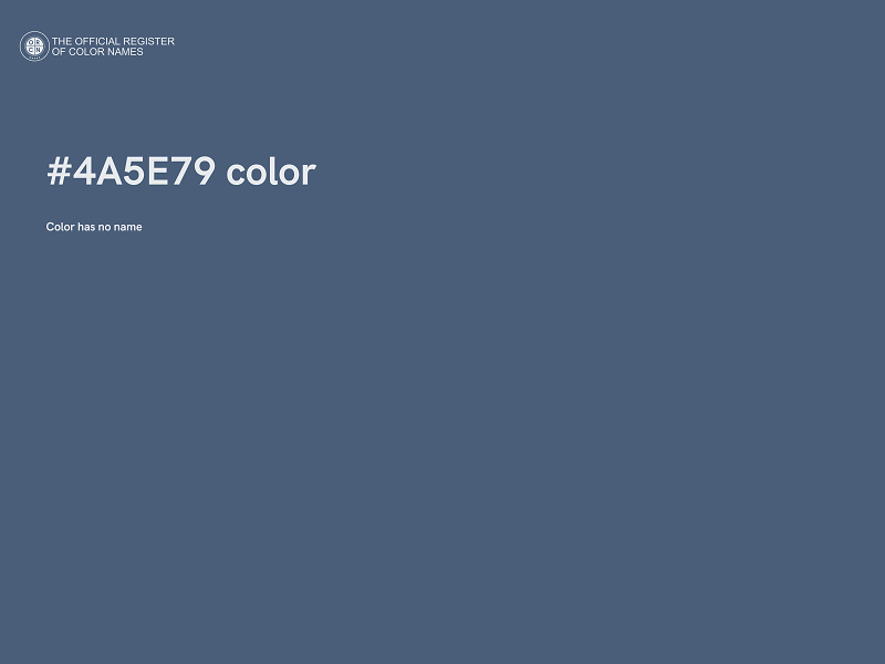 #4A5E79 color image