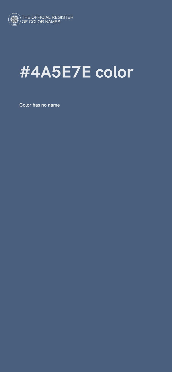 #4A5E7E color image
