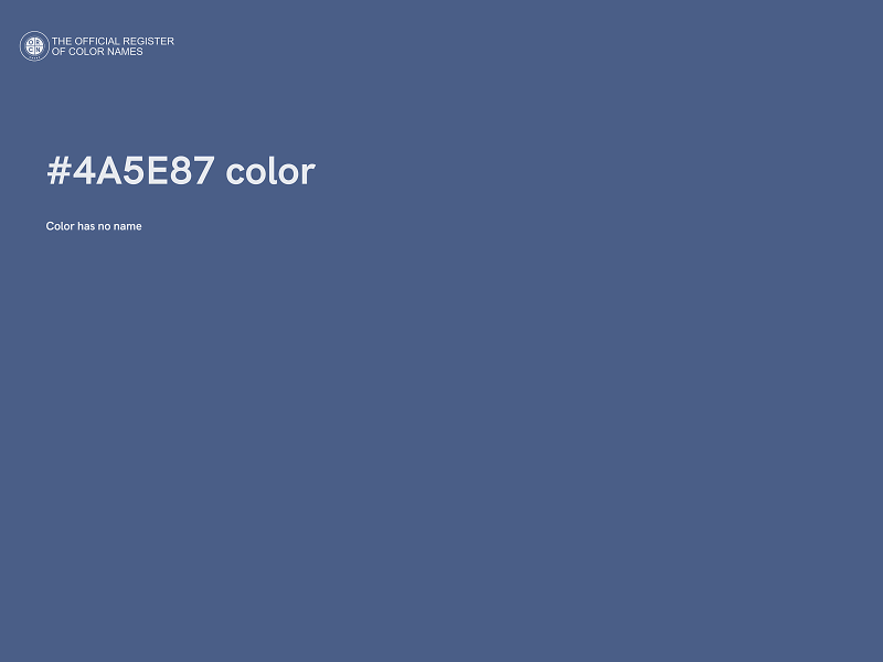 #4A5E87 color image