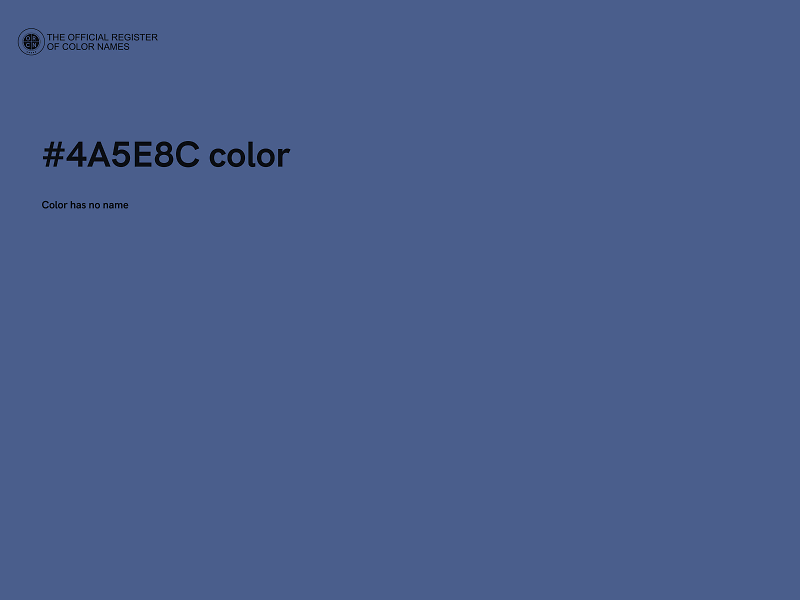 #4A5E8C color image