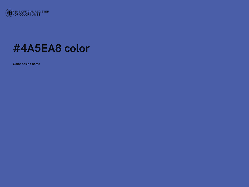 #4A5EA8 color image