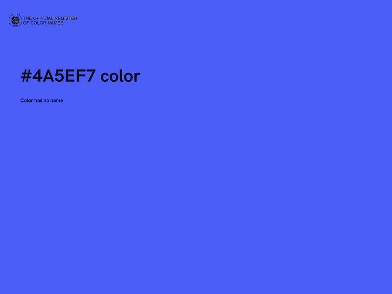 #4A5EF7 color image