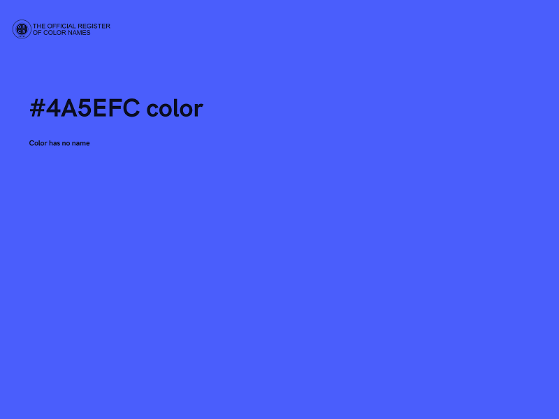 #4A5EFC color image