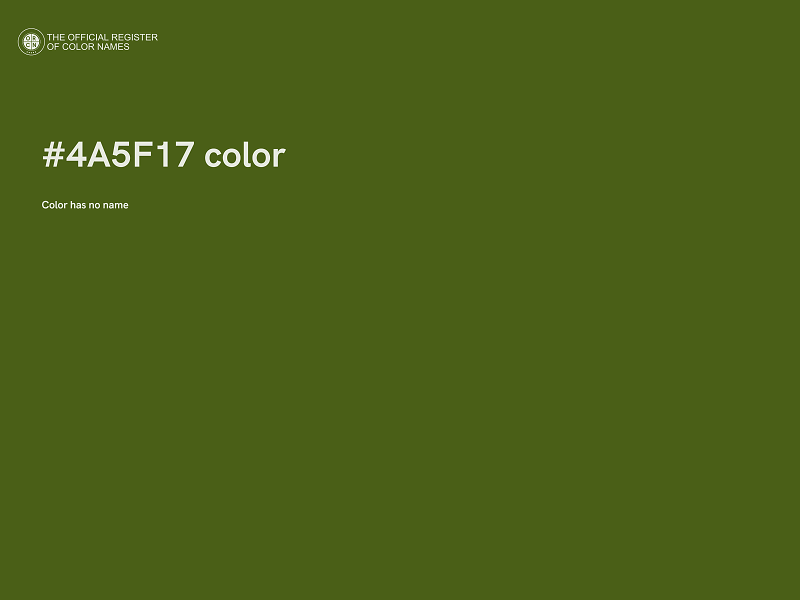 #4A5F17 color image