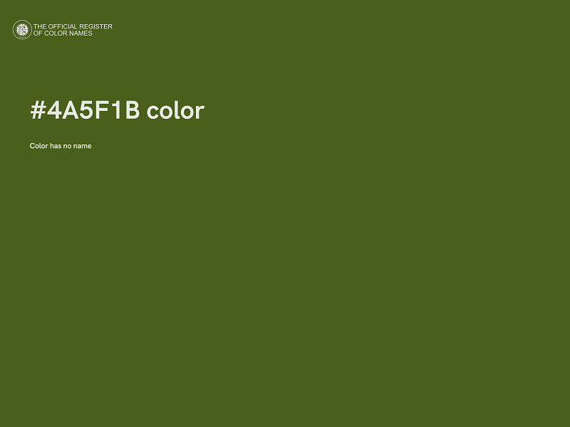 #4A5F1B color image