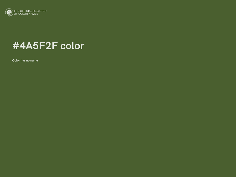 #4A5F2F color image