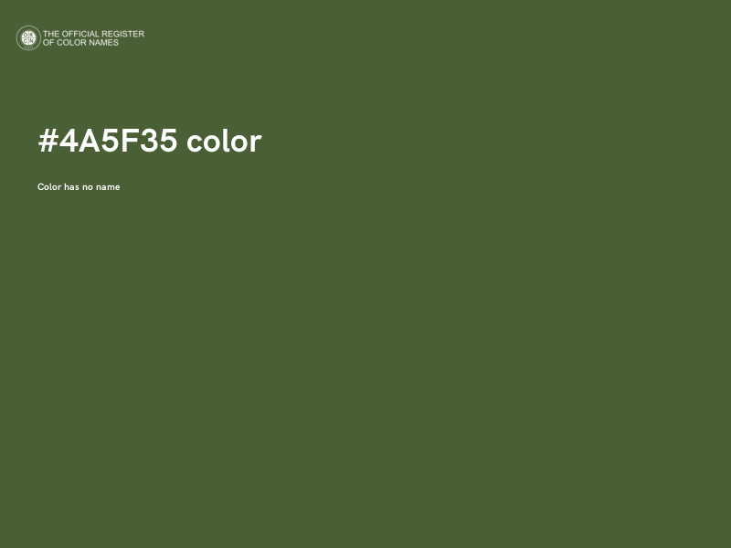 #4A5F35 color image