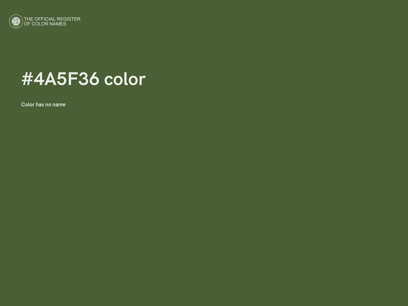 #4A5F36 color image
