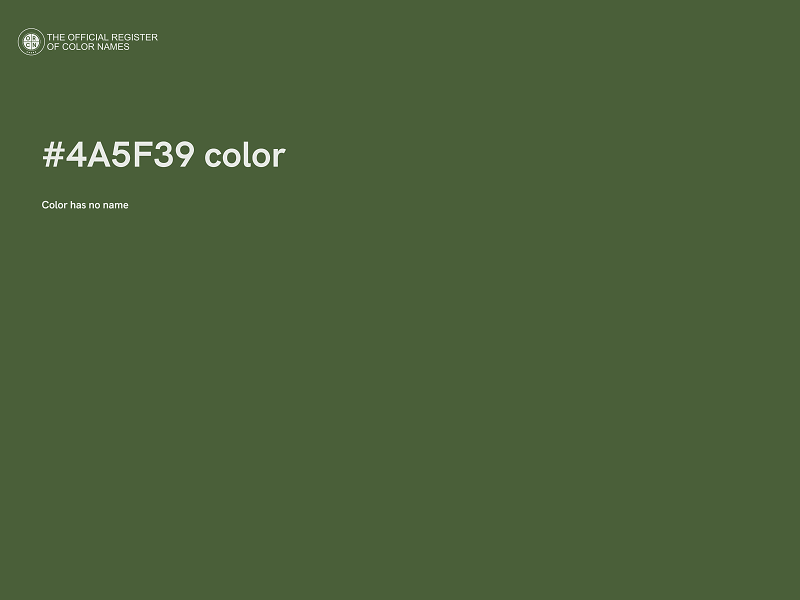 #4A5F39 color image