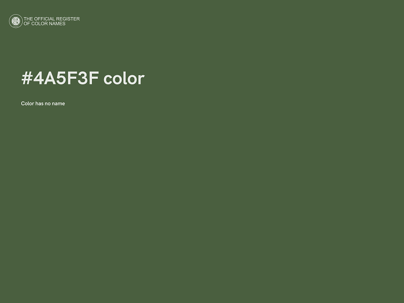 #4A5F3F color image