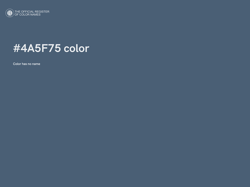 #4A5F75 color image