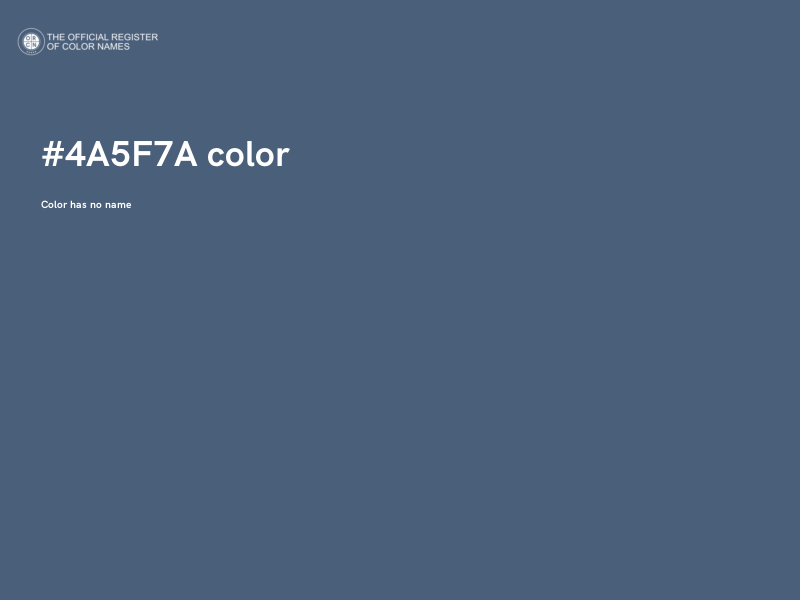 #4A5F7A color image