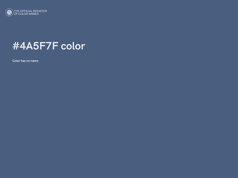 #4A5F7F color image