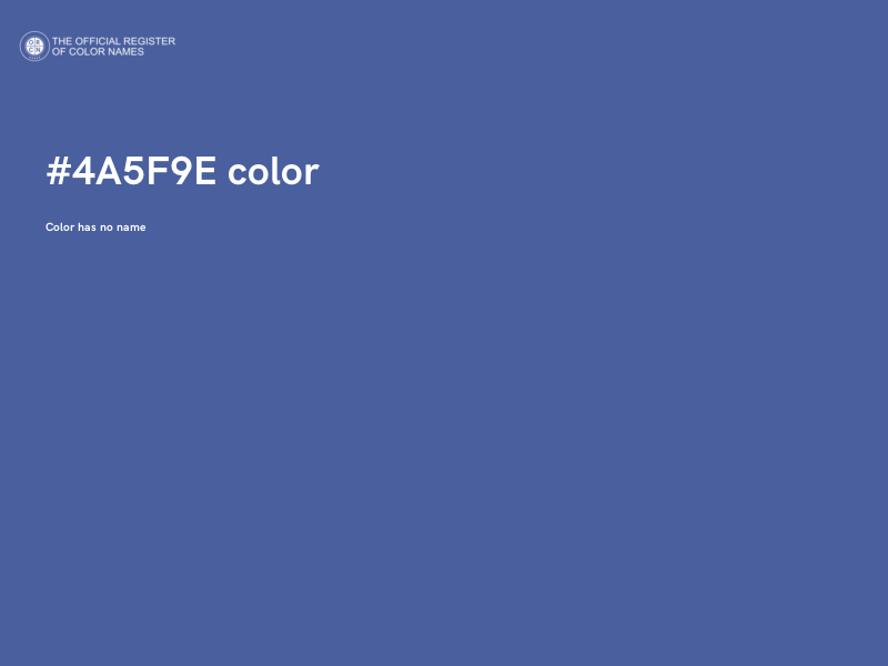 #4A5F9E color image