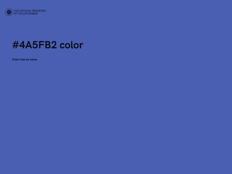 #4A5FB2 color image