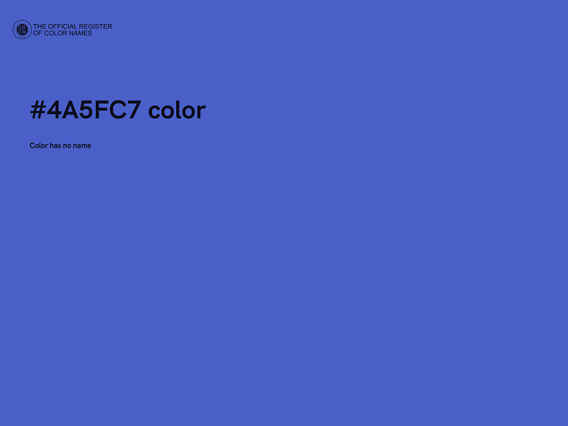 #4A5FC7 color image