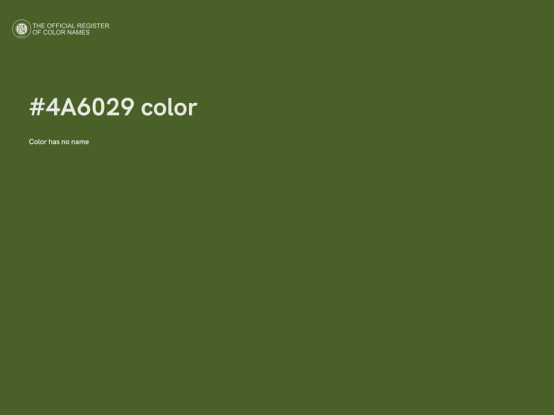 #4A6029 color image