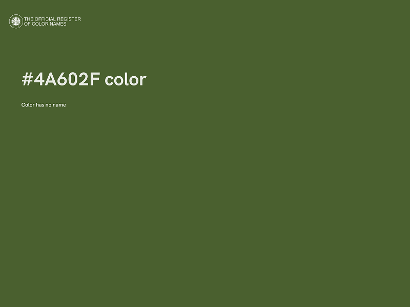 #4A602F color image