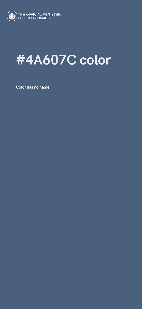 #4A607C color image